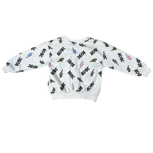 AC/DC Girls Youth Sweatshirt Size 3T - Picture 3 of 3